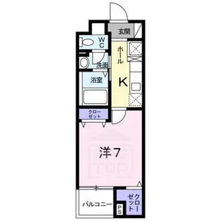 グレンツェン茨木【2階】の間取り