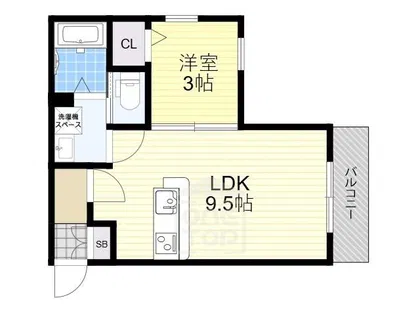 ボヌール千里丘【1階】の間取り