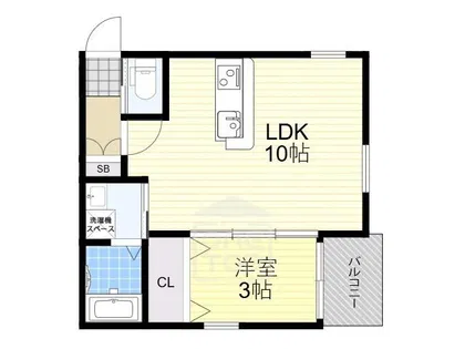 ボヌール千里丘【2階】の間取り