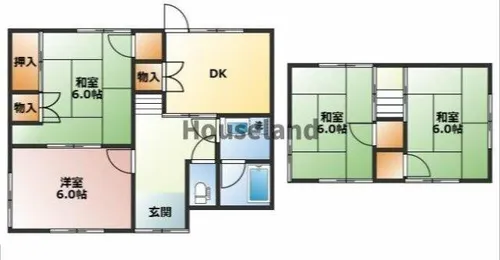 和歌山県和歌山市小雑賀【一戸建】の間取り