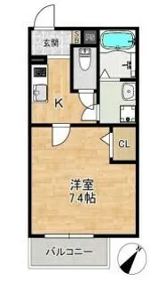 ALEGRIA姫路東【3階】の間取り