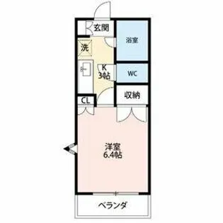 スタジオK【2階】の間取り