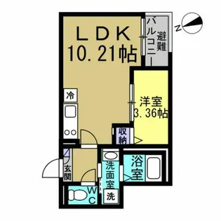 JACK KITAJO Ⅰ【1階】の間取り