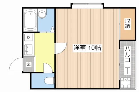 シェモア新旭【101号室】の間取り