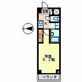 プロビデンス新瑞橋【5階】の間取り