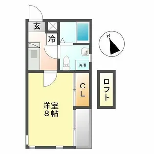 プリミエール妙音通【3階】の間取り