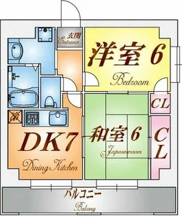 ベージュ野田【3階】の間取り