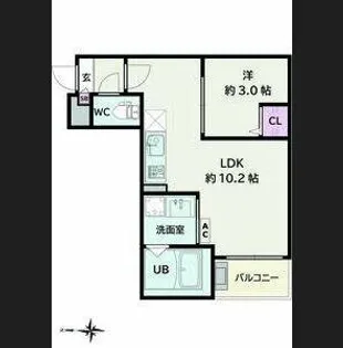 Jack atsutakoshinⅢ【2階】の間取り