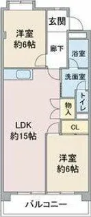 レジデンス明日香【2階】の間取り