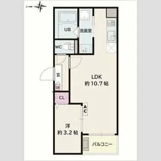 Jack atsutakoshinⅣ【2階】の間取り