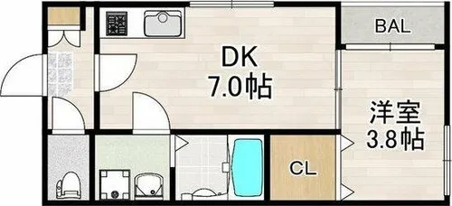 フーハイツ【1階】の間取り