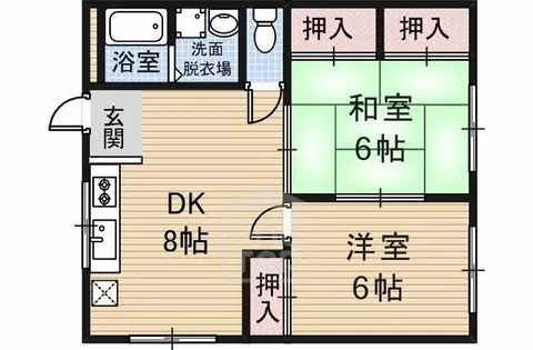 テックハイム2【2階】の間取り