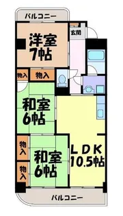 ドリーム梨花【2階】の間取り