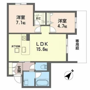 シャーメゾンシエロ【1階】の間取り