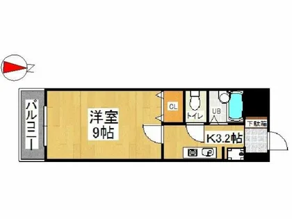 ウイングス片野Ⅱ【13階】の間取り