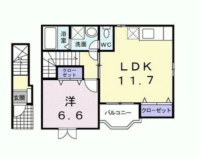 ブラッセル【2階】の間取り