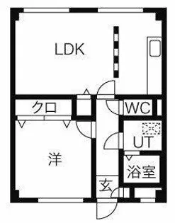 プロミネント石薬師【2階】の間取り