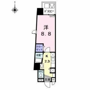 グランツ丸の内【3階】の間取り