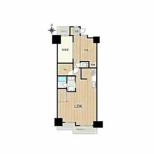 ダイアパレス東白壁A棟【2階】の間取り