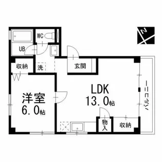 プロスパー第8ビル【2階】の間取り
