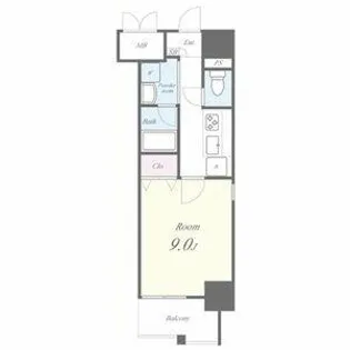 トレヴィ高岳【5階】の間取り