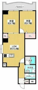 グランデージ清水谷【5階】の間取り