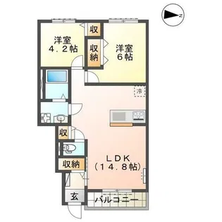 ウールーズ【1階】の間取り