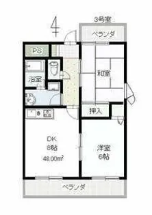大阪府大阪市浪速区恵美須西2丁目【マンション】の間取り