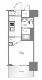 エステムプラザ難波ウエストⅡプレディア【7階】の間取り