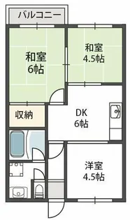 大阪府大阪市旭区中宮3丁目【マンション】の間取り
