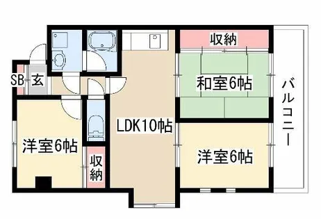 ドミールばんの【2階】の間取り