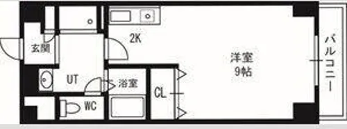 サテラ北34条【2階】の間取り