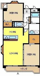 Elle Bonheur【1階】の間取り