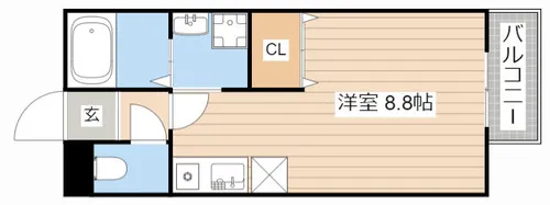 カーペンターハウスⅢ【103号室】の間取り