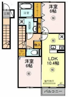bent green【2階】の間取り