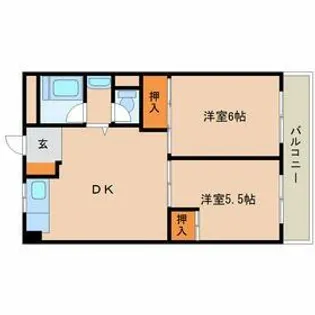 兵庫県尼崎市上坂部3丁目【マンション】の間取り