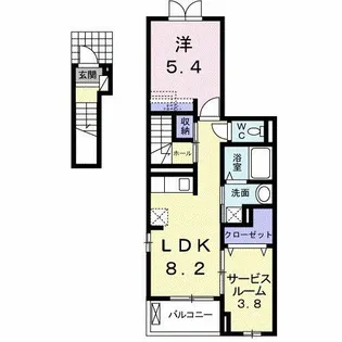 ブレス ベル【2階】の間取り