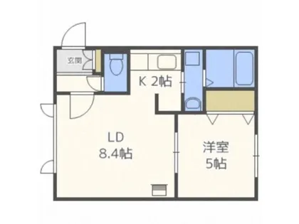 チケン豊平公園【2階】の間取り