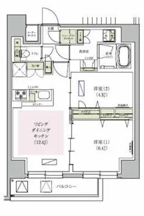 大阪府大阪市中央区内平野町1丁目【マンション】の間取り