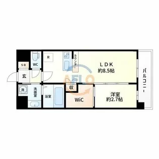 セレニテ東三国ミラク【12階】の間取り