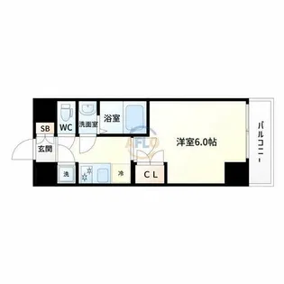 Dimus新大阪【2階】の間取り