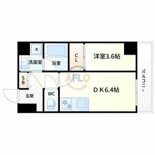 アンフェニⅩⅤ江坂レジデンス【5階】の間取り