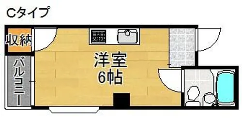 整優コーポ【5階】の間取り