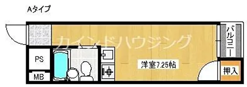 シャルム岸里【3階】の間取り