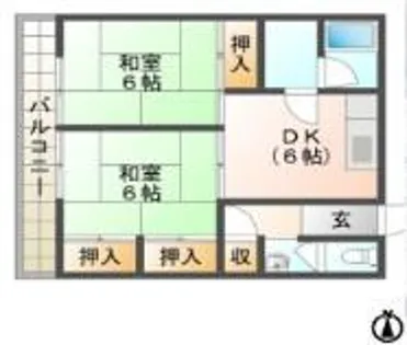 ヴィクトリアコート太子町Ⅰ【2階】の間取り