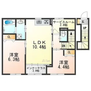 Corazon江戸町【2階】の間取り
