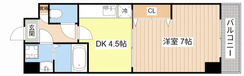 エンゼルプラザ南草津【1007号室】の間取り