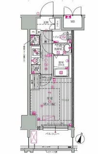 Mv.imp新大阪【2階】の間取り