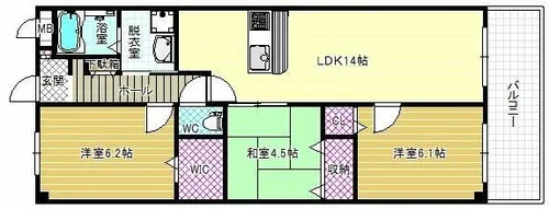 コートレジデンス【2階】の間取り