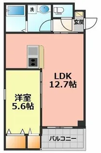 ジーメゾン清須アウラ【1階】の間取り